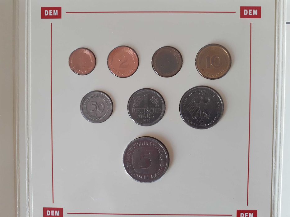 As últimas moedas correntes pré-euro-28 países-Coleções Philae