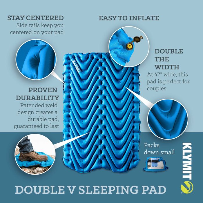Подвійний надувний килимок Klymit Static V Double
