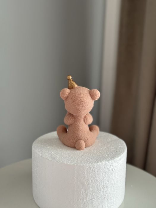 Miś w czepeczce Figurka na tort