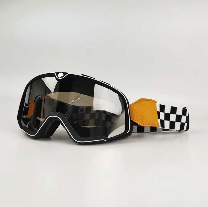 Óculos ski motocross retro cafe racer scrambler