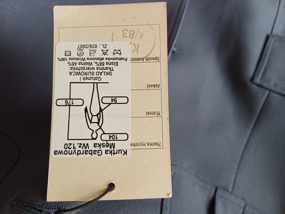 Kurtka gabardynowa służbowa.