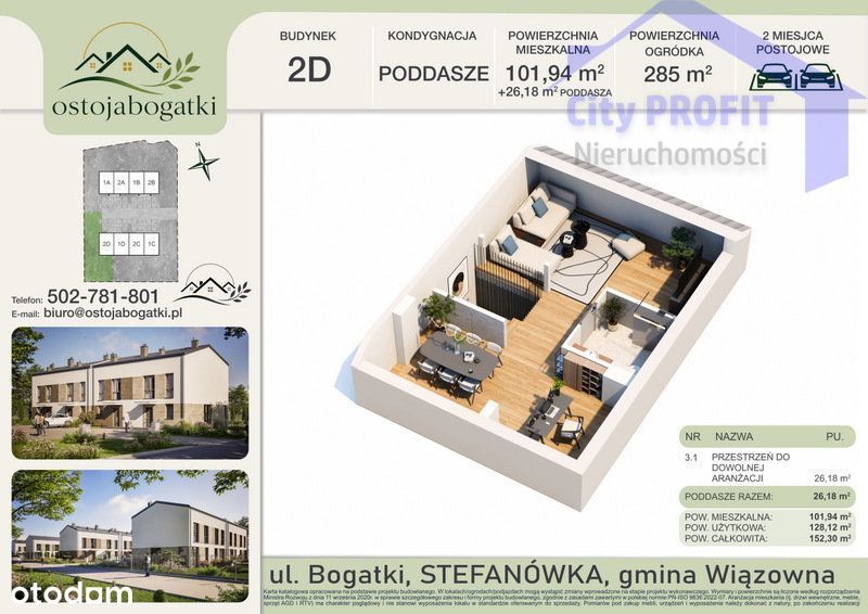 Dom 2D | Segment narożny | Ostoja Bogatki | I Etap