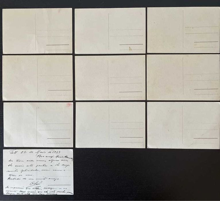 Lote 10 Postais Antigos Tete, Moçambique - Vistas e Rio Zambeze (Com Manuscrito de 1939)