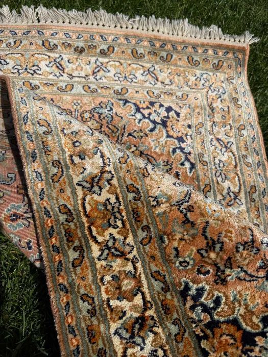 Nowy Jedwabny r.tkany dywan perski GHOUM / GHOM 105x64 galeria 7 tyś