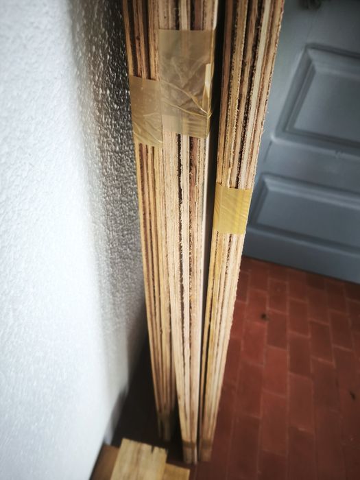 Placas madeira 1000 x 500 x 4mm