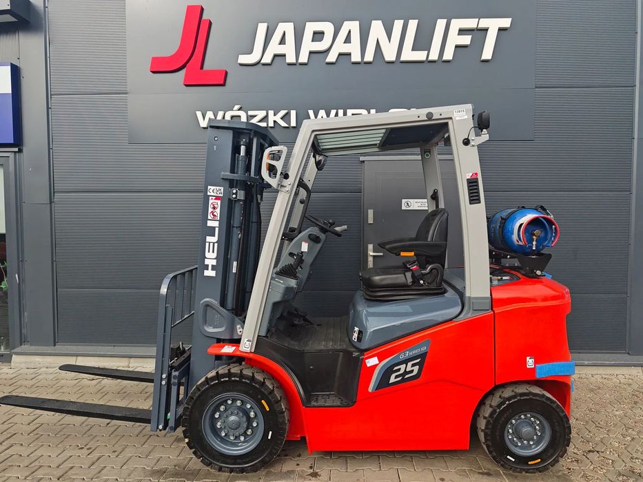 Heli CPYD25-KU1RG3  Nowy Wózek Widłowy HELI CPYD25-KU1RG3 2500 kg / LPG
