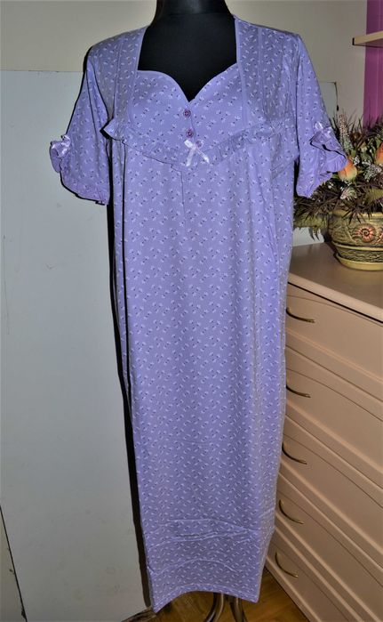 piękna długa koszula nocna -100% bawełna 6xl/50/54