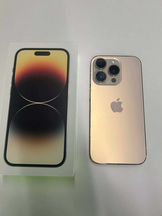 OKAZJA! iPhone 14 Pro 128GB Gold z pudełkiem (bateria 100%)