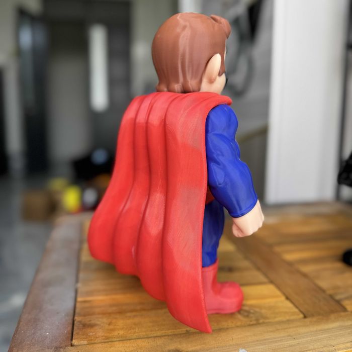 Figure Super Mario x Superman (Custom) – Pintado à Mão