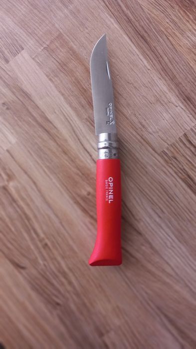 Canivete Opinel N° 8 cabo vermelho em perfeito estado