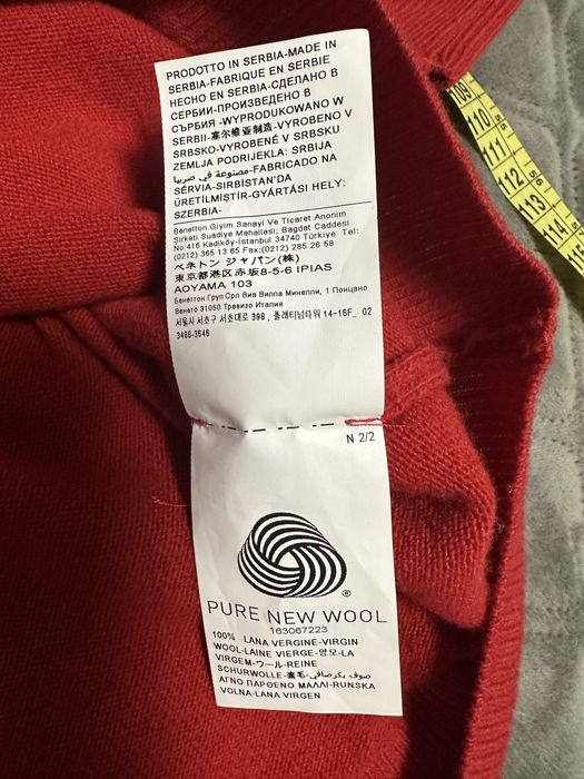 Фірменний Benetton з вовни  светр