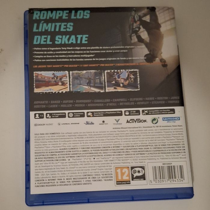 Tony Hawk’s Pro Skater 1 + 2 (PS5)
