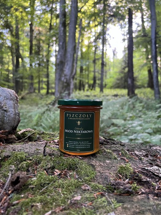 Miód nektarowy-leśny                             2 x słoik 450g/350ml