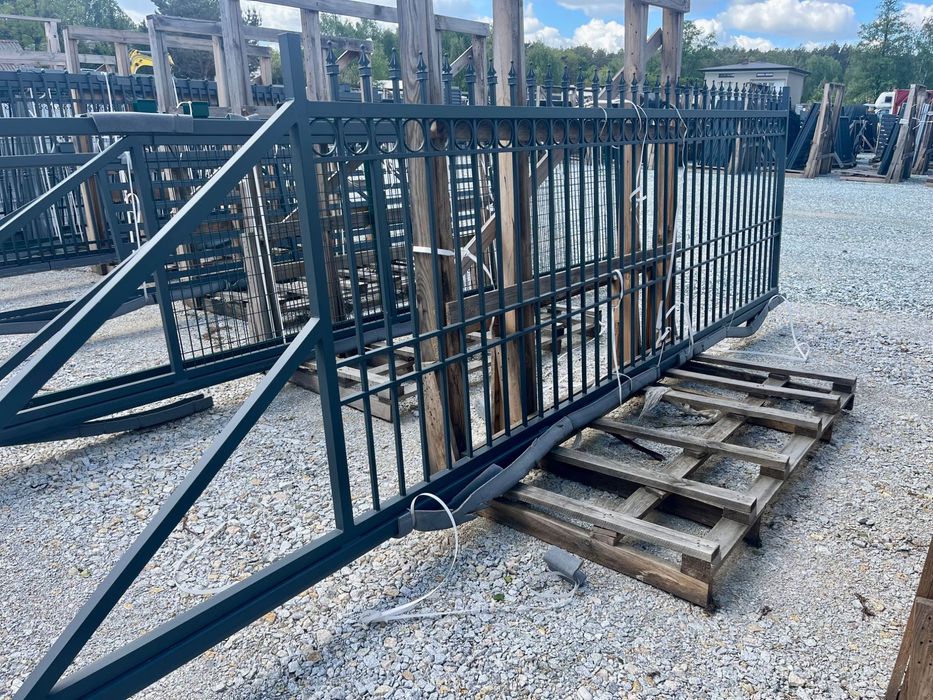 Brama przesuwna 4m 400x150 Kuta Pałacowa Tradycyjna Komplet TANIO