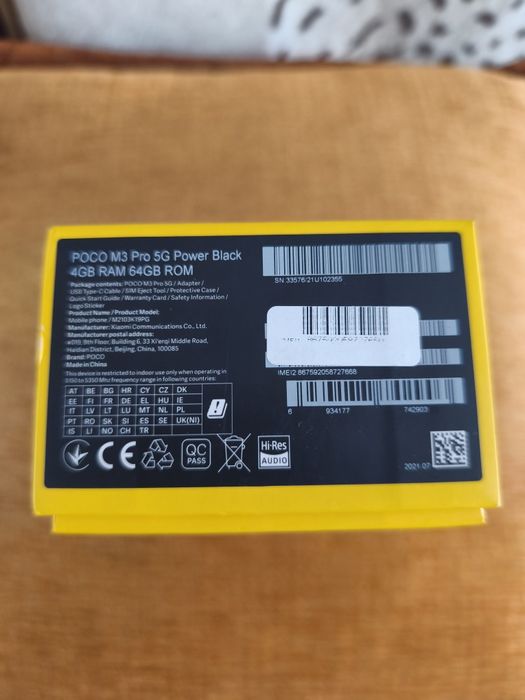POCO M3 Pro 5G/ 64GB Kompletny Zestaw /  Stan Bardzo Dobry.
