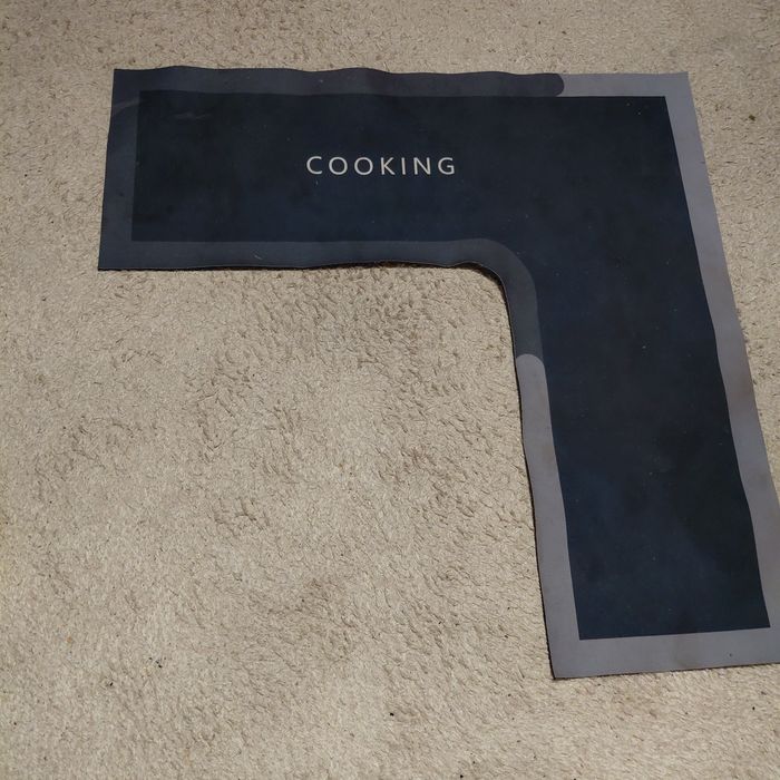 Dywan kuchenny  kątowy mata kuchenna do kuchni  litera L L-kształtna