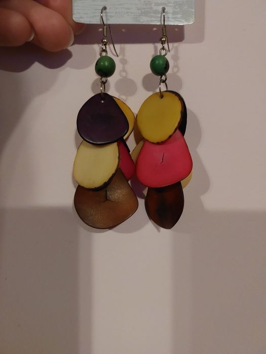 Kolczyki kolorowe długie