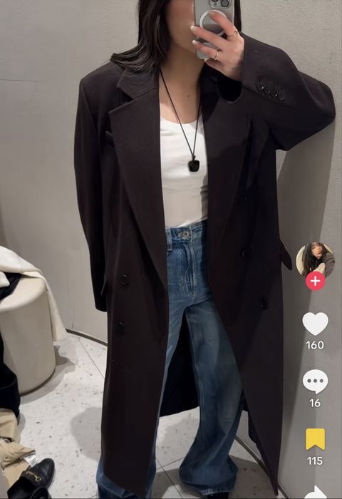 Пальто Zara шерсть