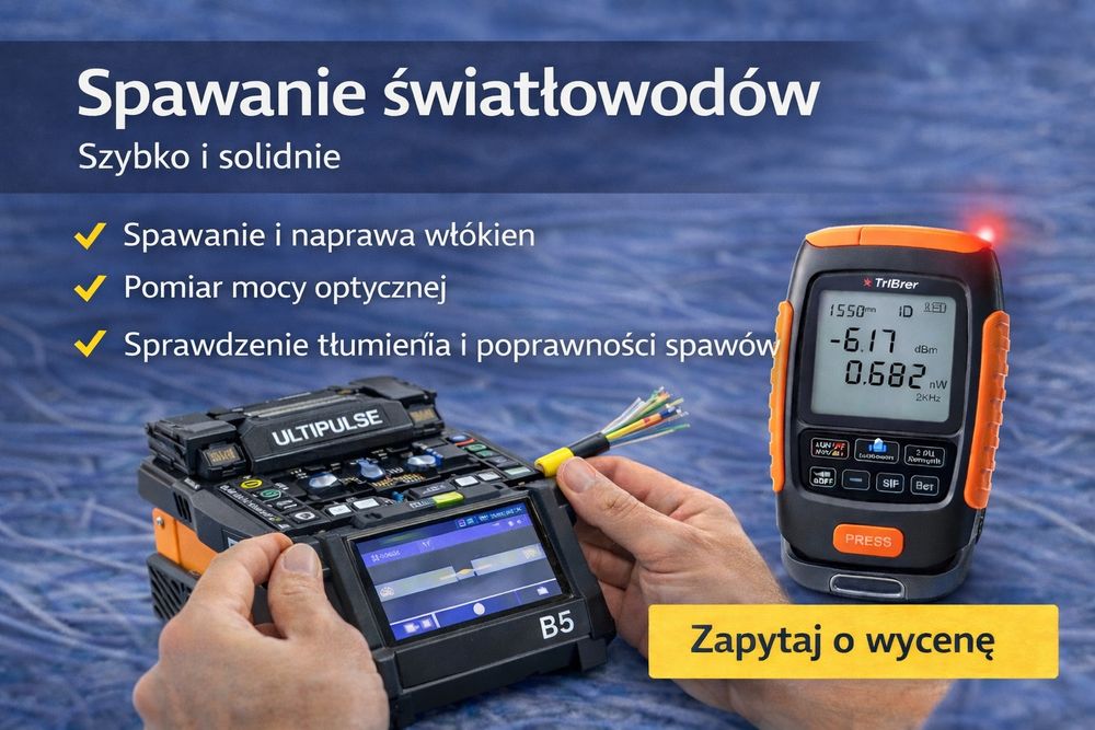 Spawanie światłowodów