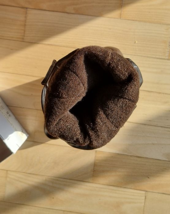 Skórzane Kozaki damskie r.35 Lizard jesień zima