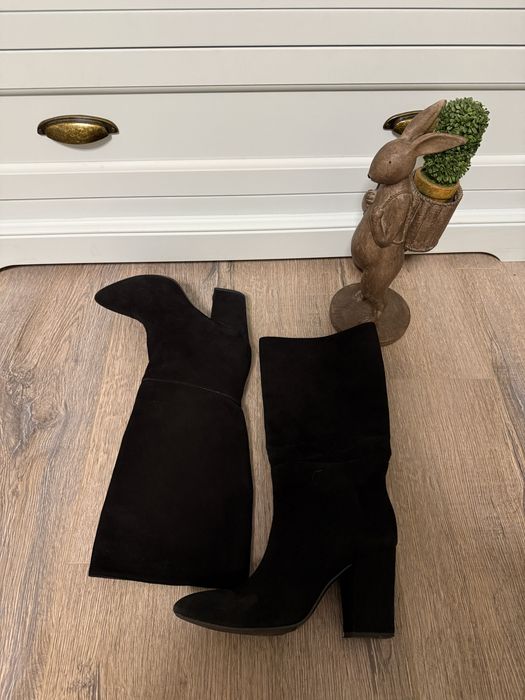 Сапоги замша Италия