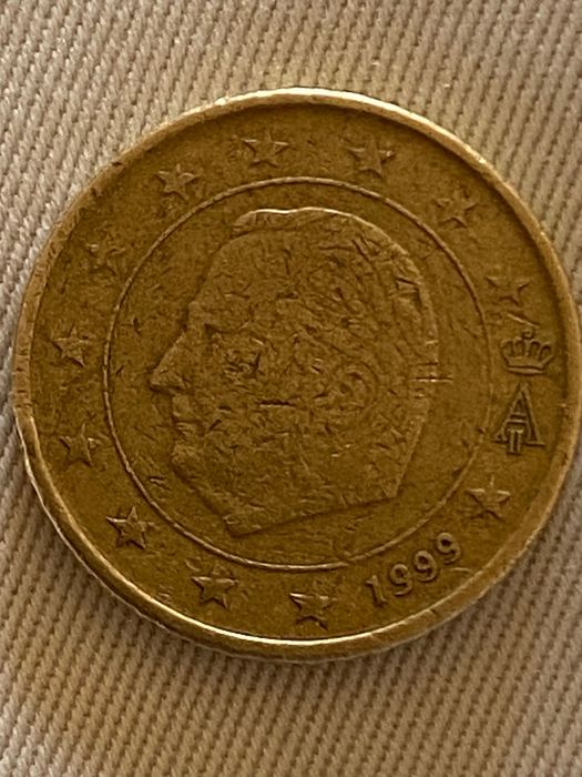 Achado moeda 50 cêntimos 1999