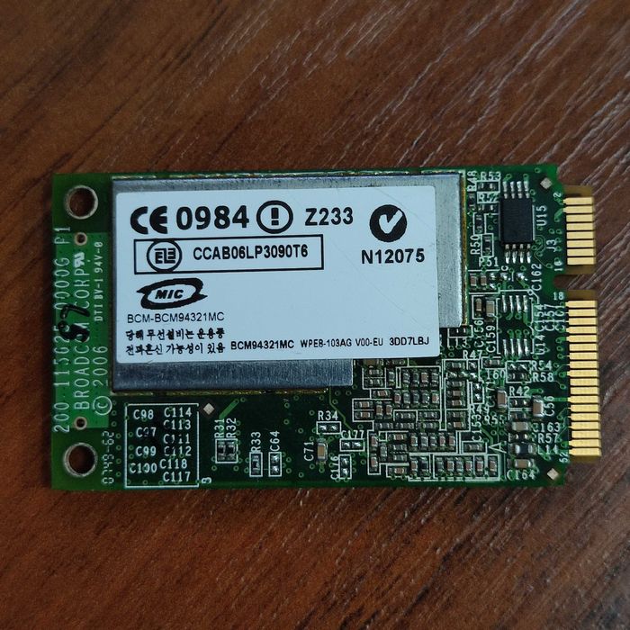WIFI модуль для ноутбука Broadcom BCM94321MCP3 P3  Mini PCIe