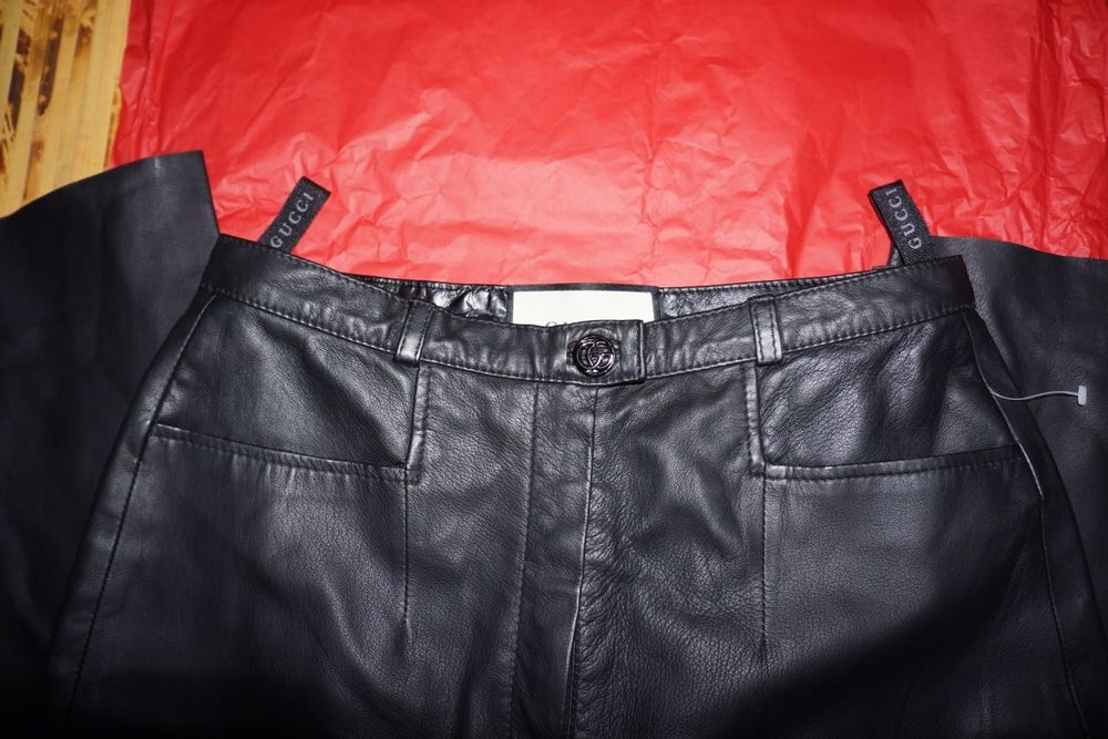 Кожаные брюки Gucci
