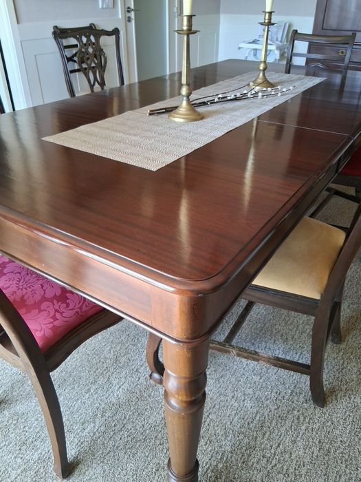 Mesa Jantar Extensível XXL em Mogno