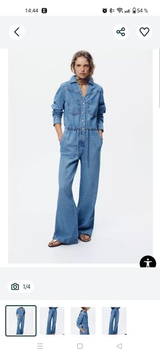 Комбинезон джинсовый/джинсы Zara, p. S/M