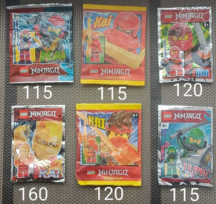 Нові запаковані LEGO Мініфігурки та набори