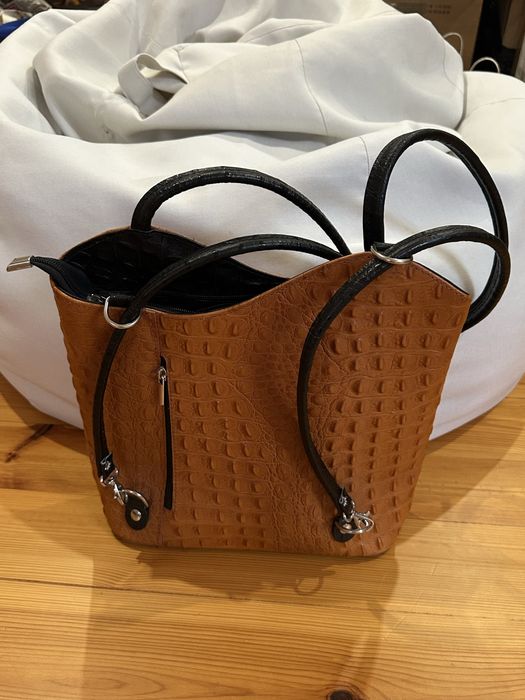 Сумка-рюкзак коричнева