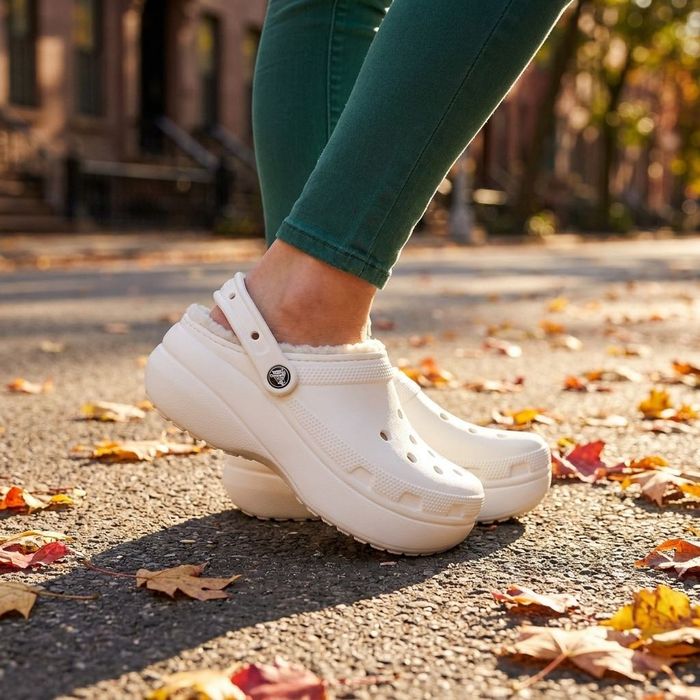 Женские Теплые кроксы Crocs Classic Platform Lined White жіночі теплі крокси
