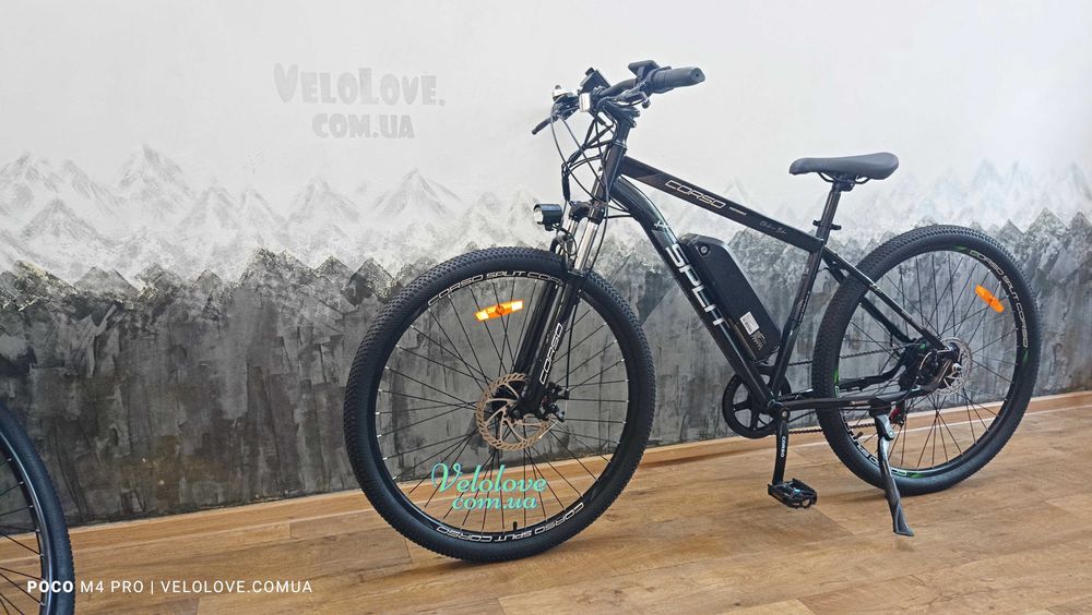 Электровелосипед Корсо 29" рама 19", скор 35 км/час, запас хода 40 км