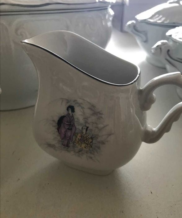 Serviço chá / café Vista alegre. geisha japonesa porcelana
