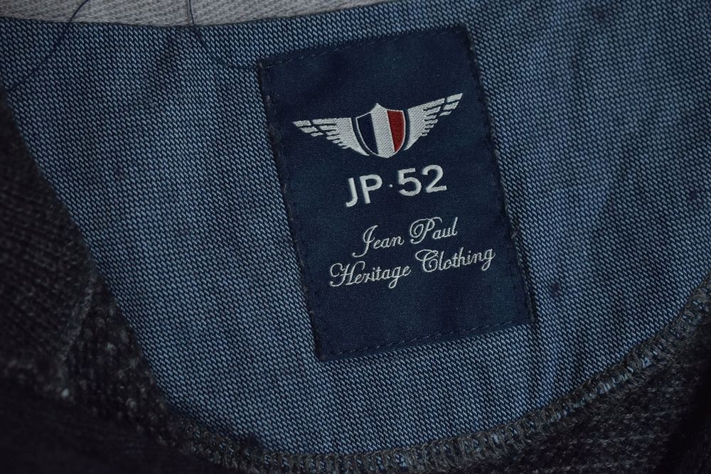 Jean Paul 52 Trail Melange Button Neck Wełniany Sweter Męski L