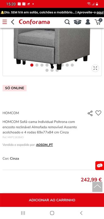 Sofá - cama individual