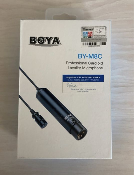 Profesjonalny mikrofon kardioidalny Boya BY-M8C