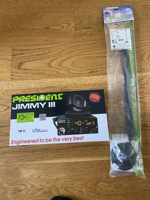 Cb radio President Jimmy 3 antena president virginia