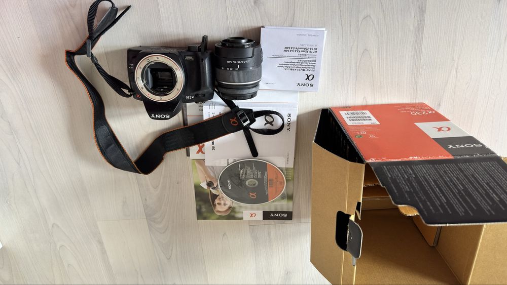 Sony Alpha 230 – Câmara DSLR Usada em Bom Estado