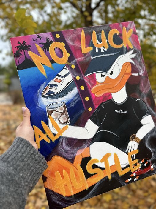 Картина ручной работы 40х50 Скрудж Макдак