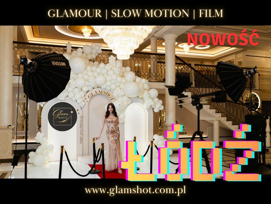 GLAM SHOT Łódź – Atrakcja Eventowa – Mobilne Studio Filmowe – Slow Motion – NOWOŚĆ!