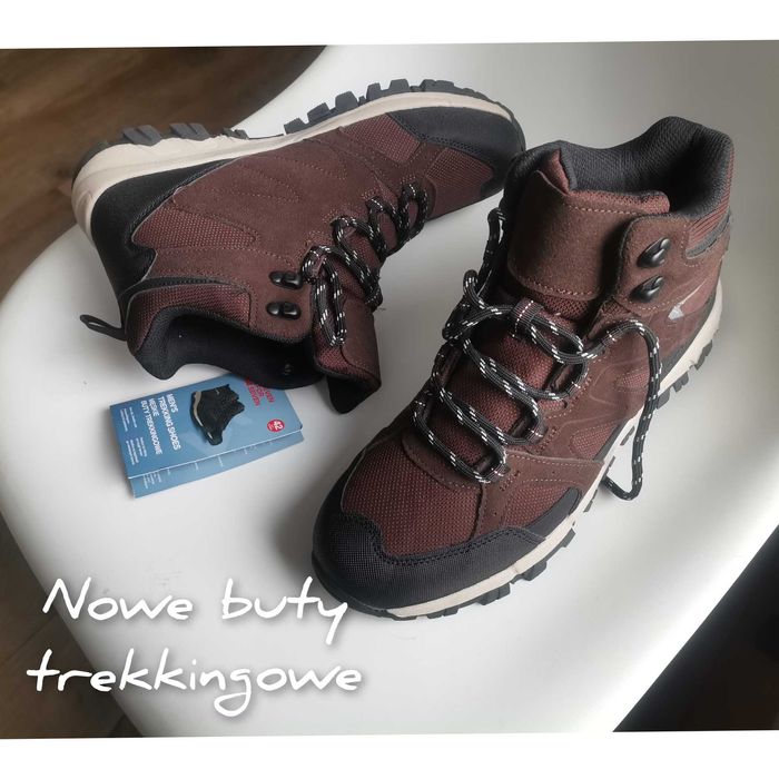 Nowe buty trekkingowe 42 buty Seven for Seven skórzane elementy