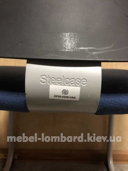 Кресло офисное, для конференций "Steelcase " "Синий" бу