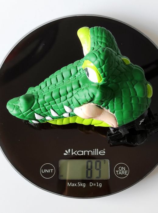 Klakson rowerowy Dzwonek na Rower XLC DD-H03 89g Krokodyl jak Nowy