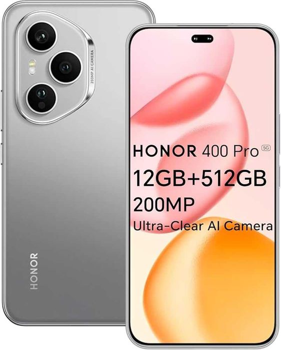 NOWY HONOR 400 Pro 12/512GB 5G Srebrny – Okazja!