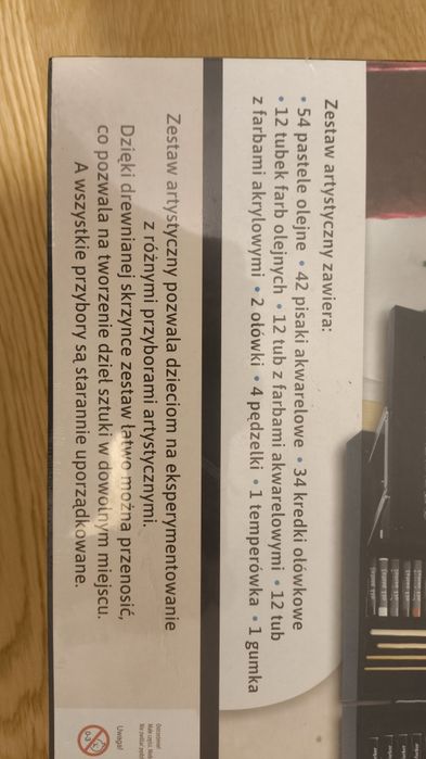 Duży 174-elementowy zestaw artystyczny w drewnianej walizce Rexus