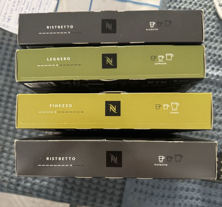 4 caixas Nespresso de 50 un