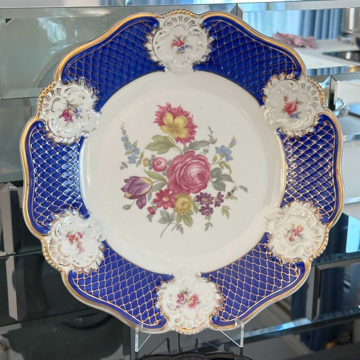 Patera porcelanowa z kobaltem – Rosenthal