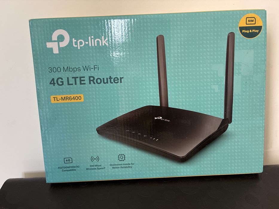 Router 4G TP-Link (TL-MR6400) - Como Novo com Caixa e Fatura